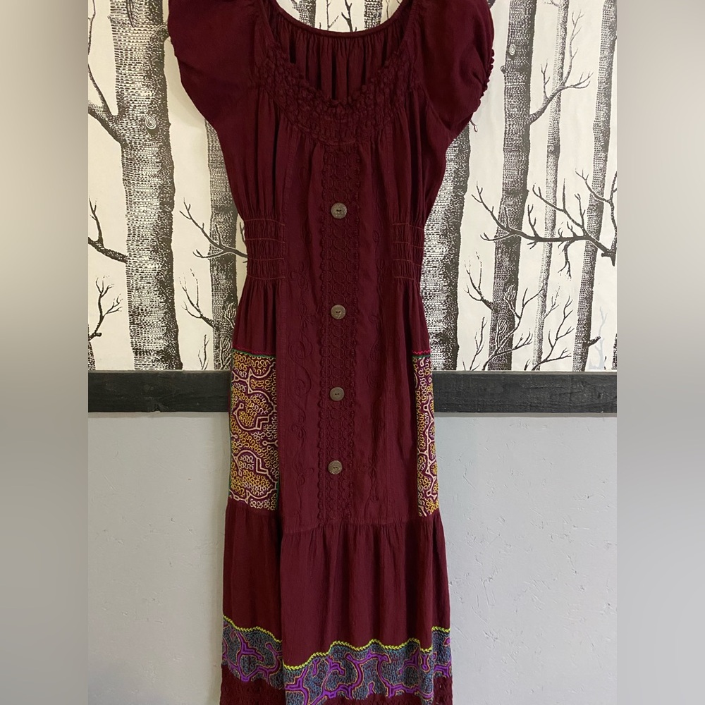 Shipibo hand sewn icaro dress